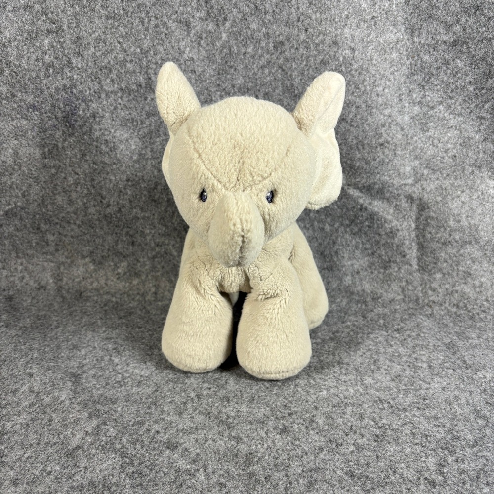 Edgehill Collection Elephant Plush Stuffed Animal Tan Beige Baby Soft Toy OS